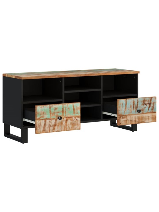 Tv stolek 100x33x46 cm masivní recyklované a kompozitní dřevo