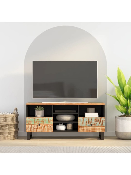 Tv stolek 100x33x46 cm masivní recyklované a kompozitní dřevo