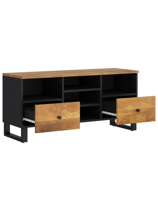 TV stolek 100 x 33 x 46 cm masivní mangovník a kompozitní dřevo