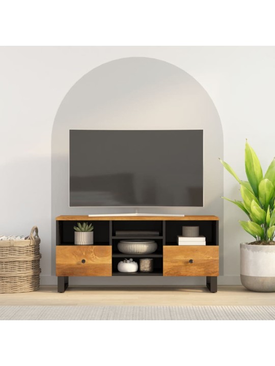 TV stolek 100 x 33 x 46 cm masivní mangovník a kompozitní dřevo