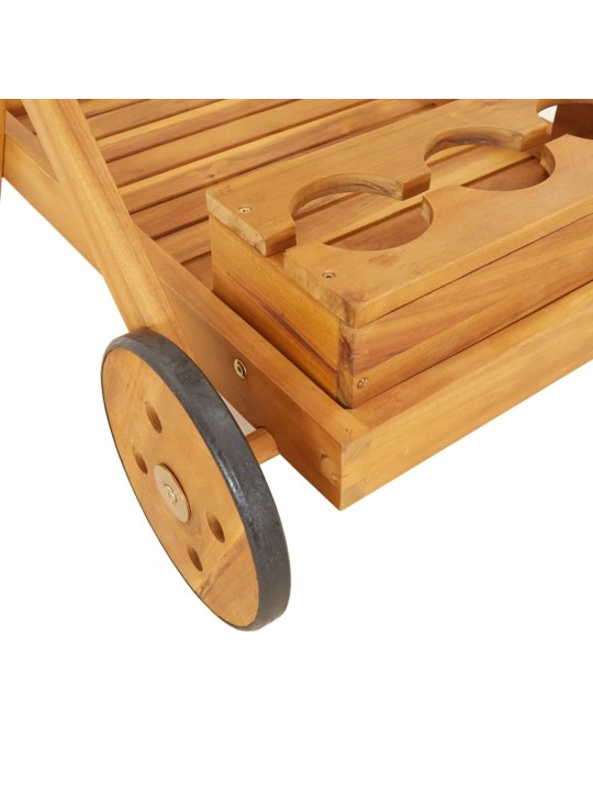Čajový vozík 54 x 87 x 90 cm masivní akáciové dřevo