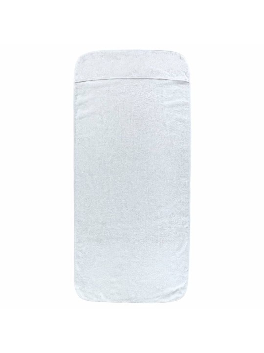 Plážové osušky 2 ks bílé 75 x 200 cm textil 400 GSM