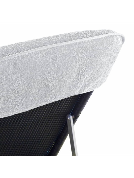 Plážové osušky 2 ks bílé 75 x 200 cm textil 400 GSM