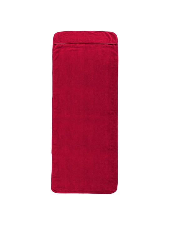 Plážové osušky 2 ks vínové 75 x 200 cm textil 400 GSM
