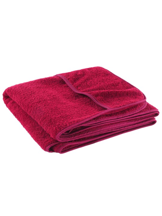 Plážové osušky 2 ks vínové 75 x 200 cm textil 400 GSM