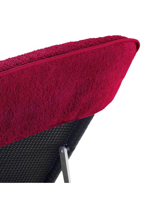 Plážové osušky 2 ks vínové 75 x 200 cm textil 400 GSM