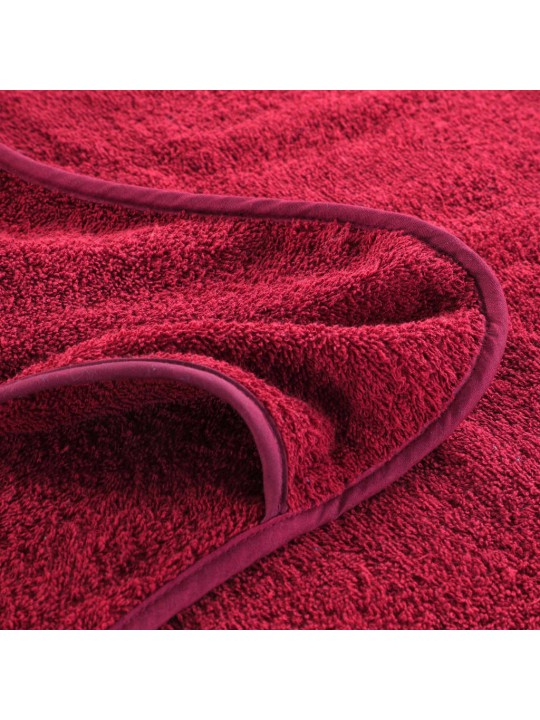 Plážové osušky 2 ks vínové 75 x 200 cm textil 400 GSM
