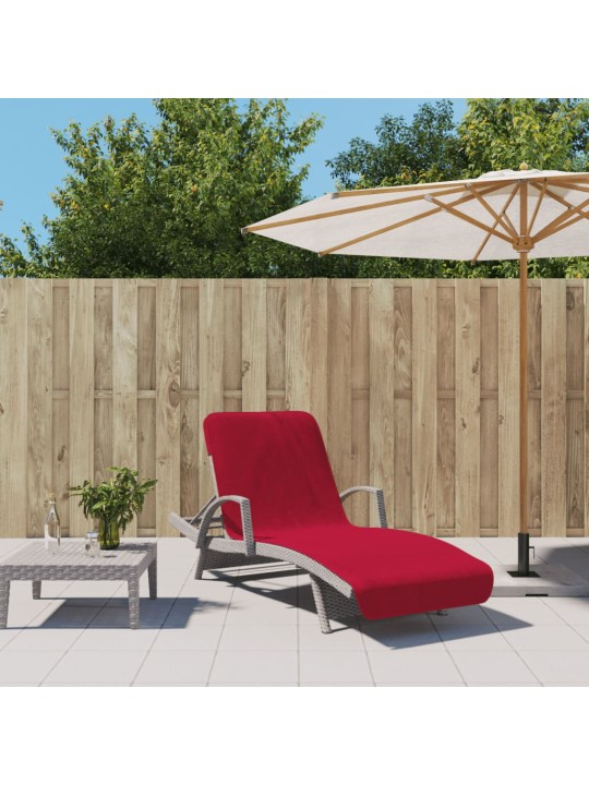 Plážové osušky 2 ks vínové 75 x 200 cm textil 400 GSM
