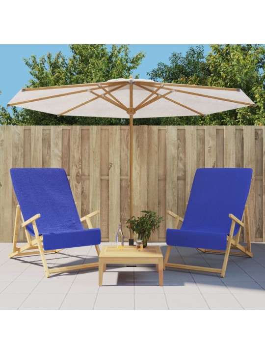 Plážové osušky 2 ks královsky modré 60 x 135 cm textil 400 GSM