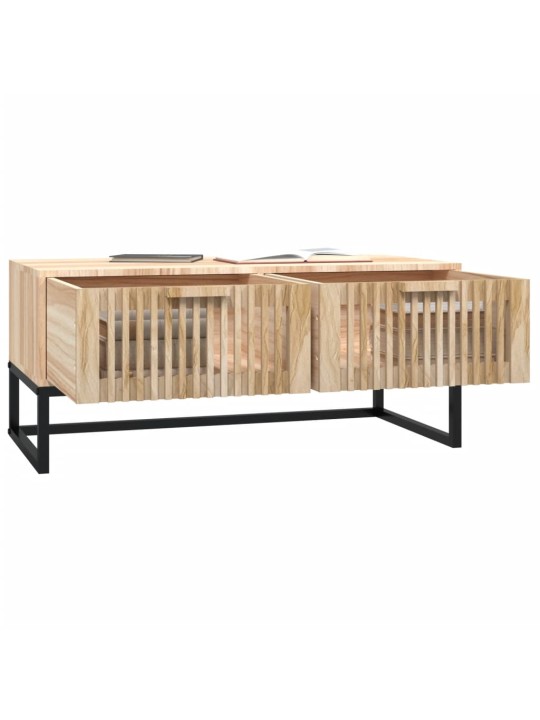 Konferenční stolek 80x40x35 cm kompozitní dřevo a železo