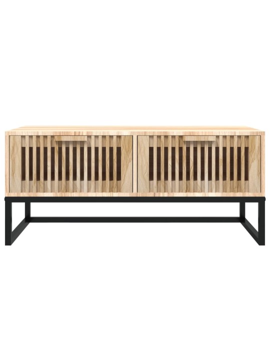 Konferenční stolek 80x40x35 cm kompozitní dřevo a železo