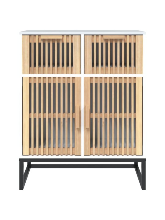 Příborník bílý 60 x 30 x 75 cm kompozitní dřevo
