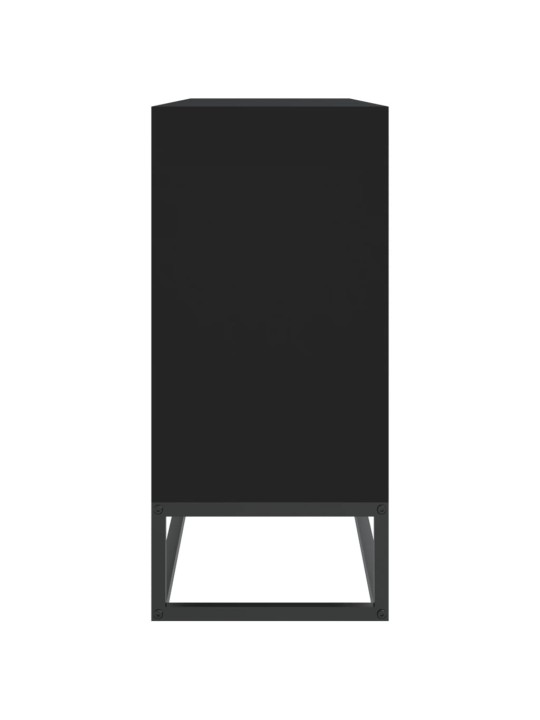 Příborník černý 105 x 30 x 65 cm kompozitní dřevo