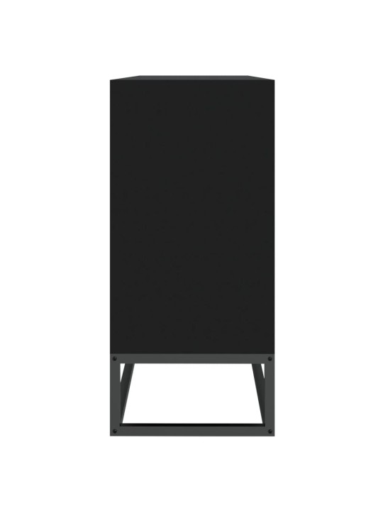 Příborník černý 105 x 30 x 65 cm kompozitní dřevo