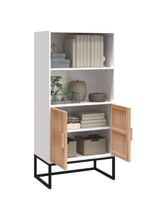 Highboard bílý 60 x 35 x 125 cm kompozitní dřevo