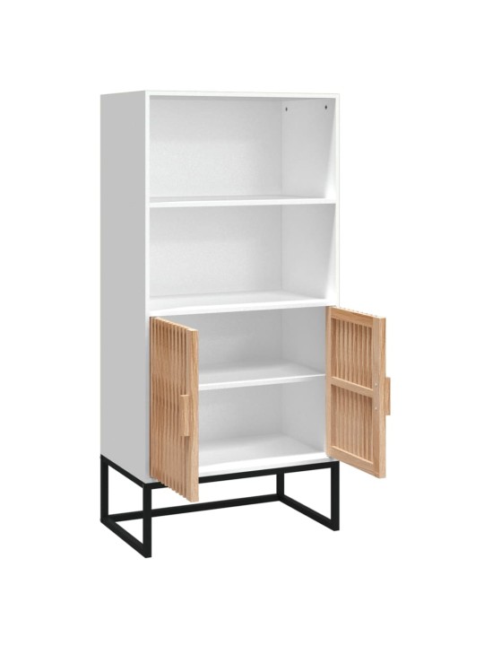 Highboard bílý 60 x 35 x 125 cm kompozitní dřevo