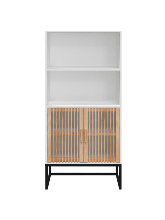Highboard bílý 60 x 35 x 125 cm kompozitní dřevo
