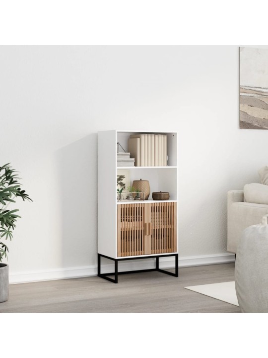 Highboard bílý 60 x 35 x 125 cm kompozitní dřevo