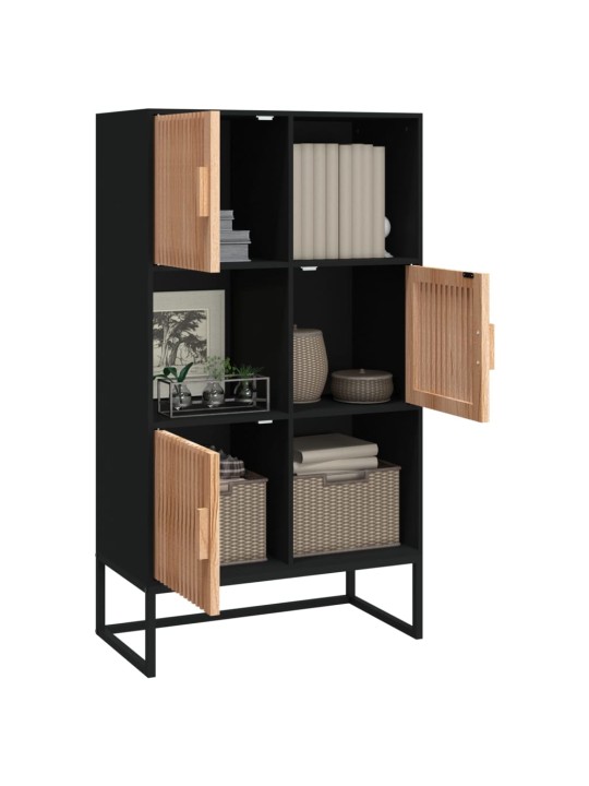 Highboard černý 70 x 35 x 125 cm kompozitní dřevo