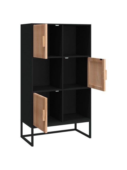 Highboard černý 70 x 35 x 125 cm kompozitní dřevo