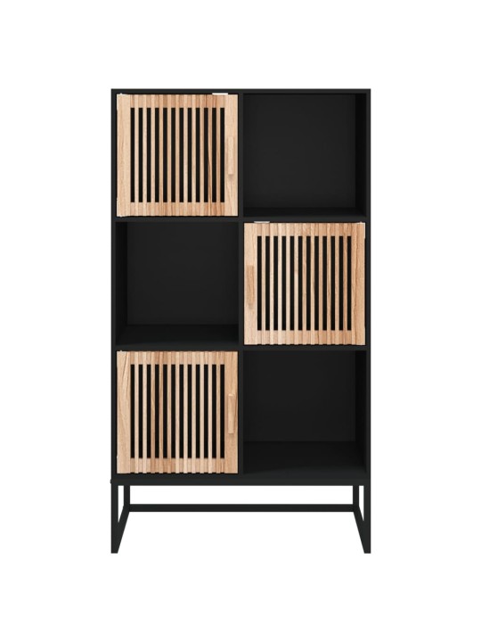 Highboard černý 70 x 35 x 125 cm kompozitní dřevo