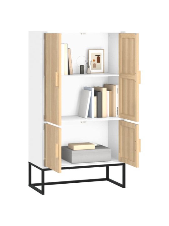 Highboard bílý 70 x 35 x 125 cm kompozitní dřevo