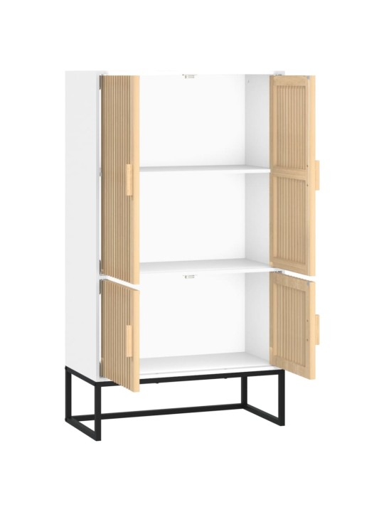 Highboard bílý 70 x 35 x 125 cm kompozitní dřevo