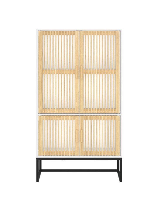 Highboard bílý 70 x 35 x 125 cm kompozitní dřevo