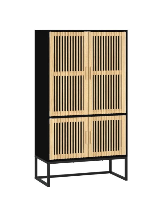 Highboard černý 70 x 35 x 125 cm kompozitní dřevo
