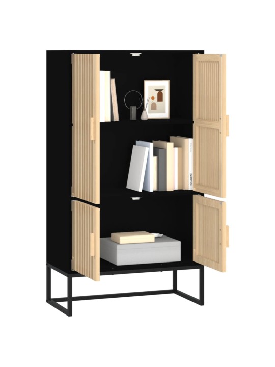 Highboard černý 70 x 35 x 125 cm kompozitní dřevo