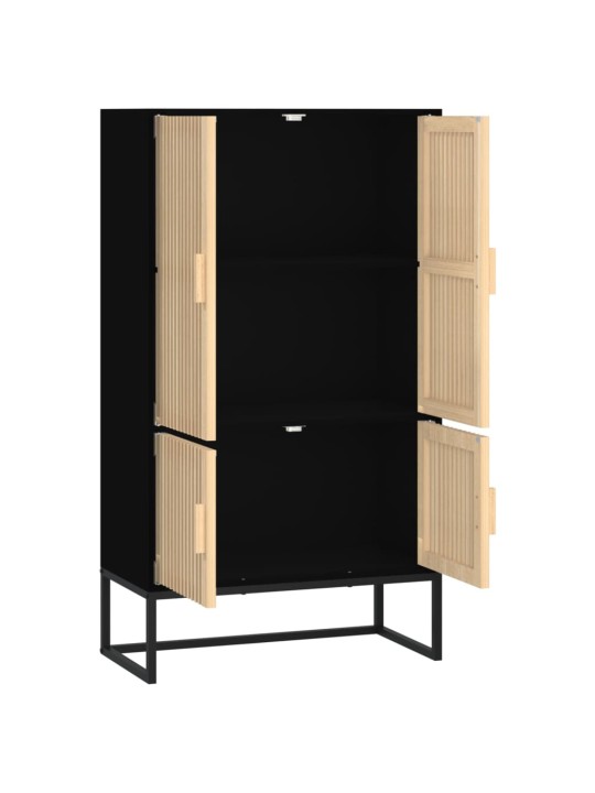 Highboard černý 70 x 35 x 125 cm kompozitní dřevo