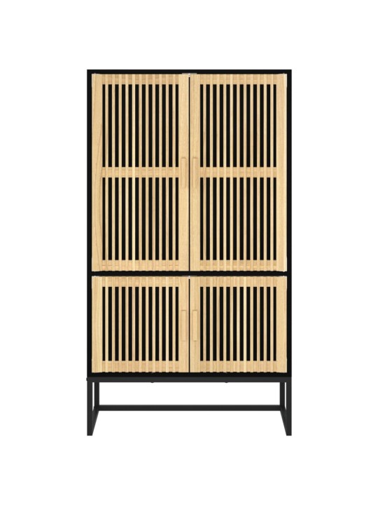 Highboard černý 70 x 35 x 125 cm kompozitní dřevo