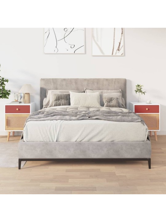 Noční stolky 2 ks bílé 40 x 30 x 55 cm kompozitní dřevo