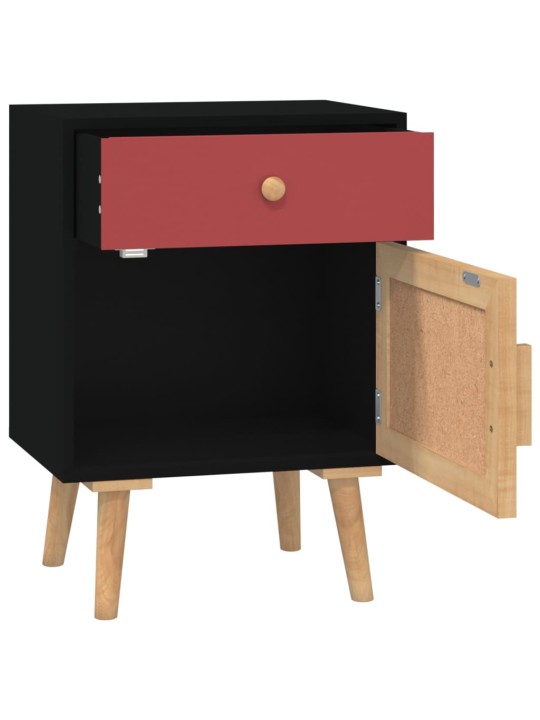 Noční stolky 2 ks černé 40 x 30 x 55 cm kompozitní dřevo