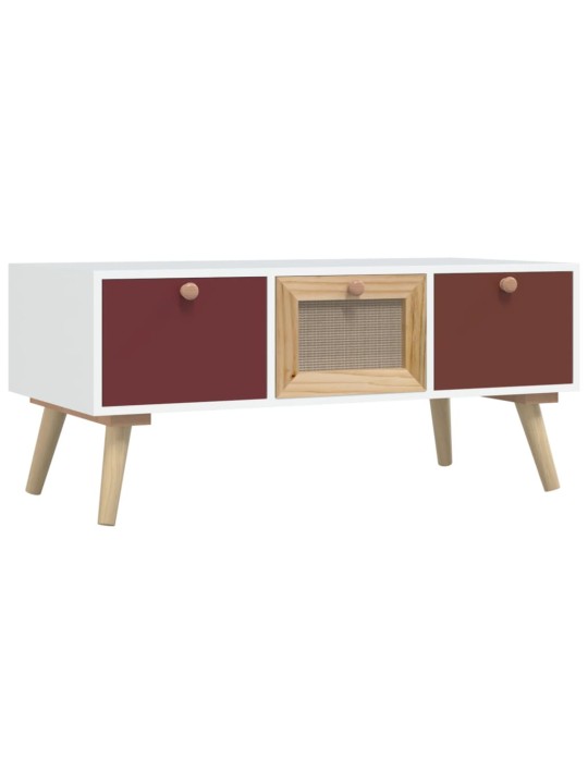 Konferenční stolek se zásuvkami 80x40x35,5 cm kompozitní dřevo