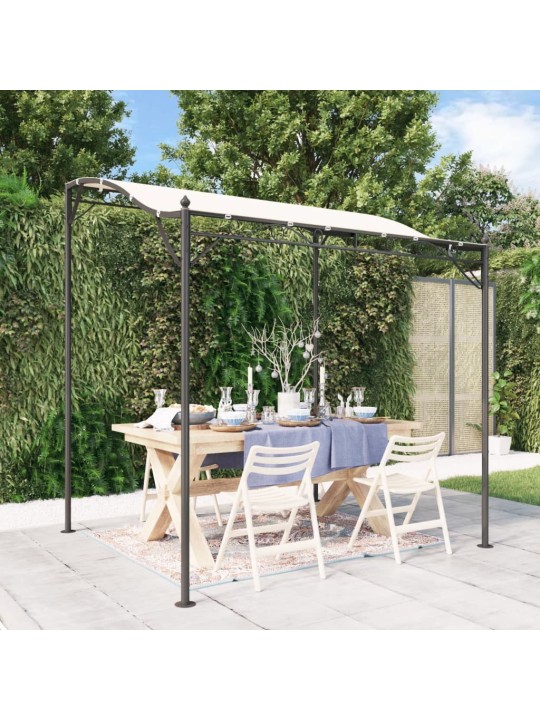 Stříška krémová 2 x 2,3 m 180 g/m² textil a ocel