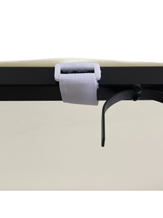 Stříška krémová 4 x 3 m 180 g/m² textil a ocel