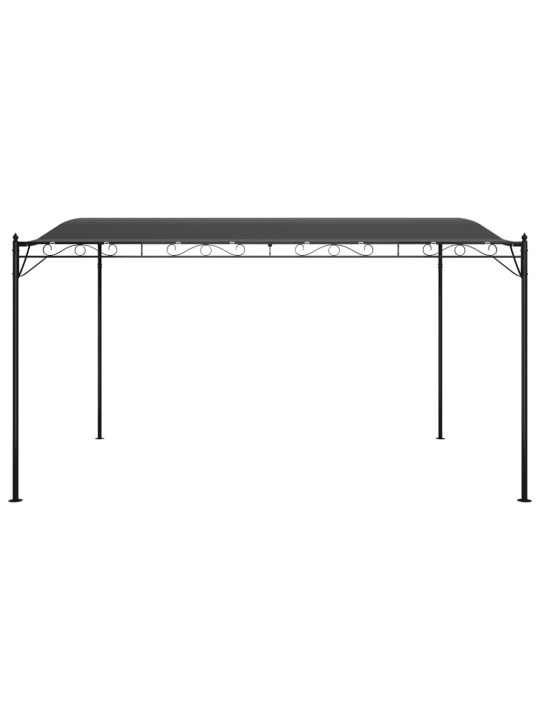 Stříška antracitová 4 x 3 m 180 g/m² textil a ocel