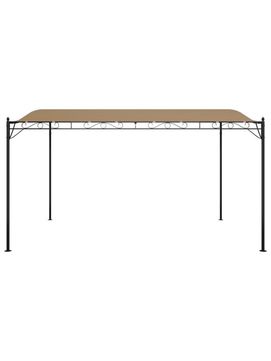 Stříška taupe 4 x 3 m 180 g/m² textil a ocel