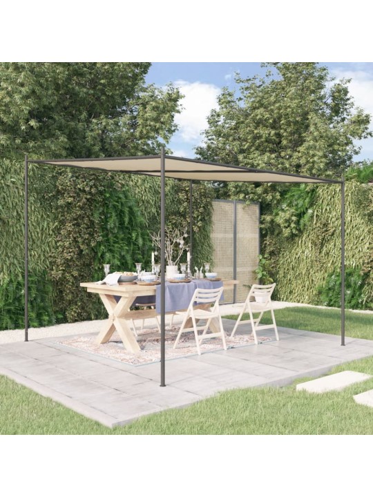 Altán béžový 3 x 3 m 180 g/m² textil a ocel