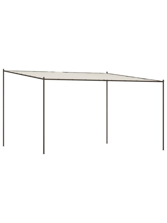 Altán taupe 4 x 4 m 180 g/m² hliník a ocel