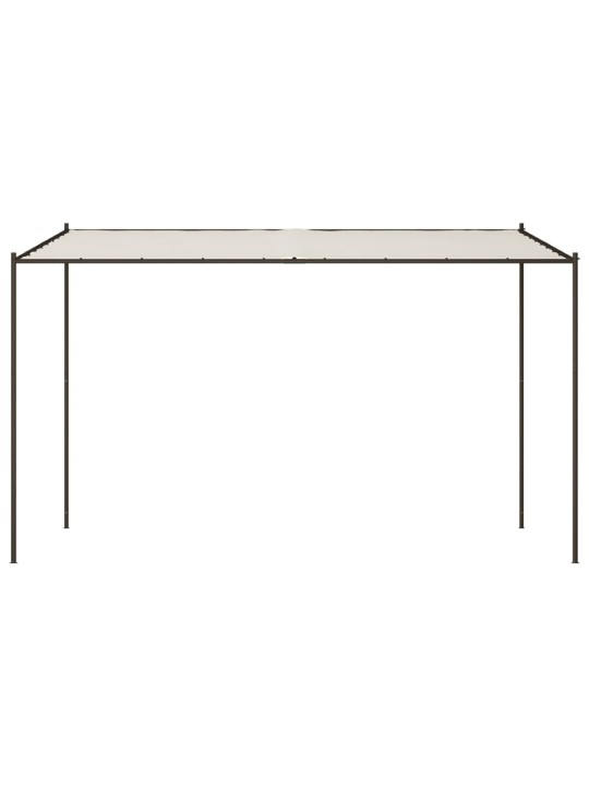 Altán taupe 4 x 4 m 180 g/m² hliník a ocel