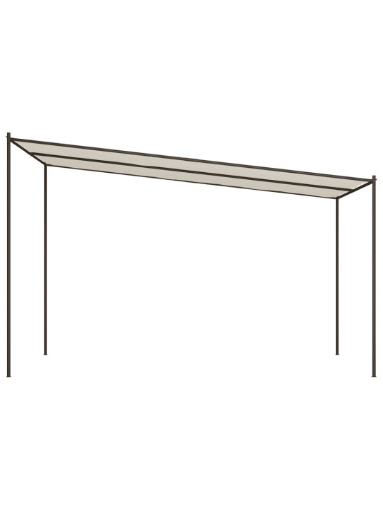 Altán taupe 4 x 4 m 180 g/m² hliník a ocel