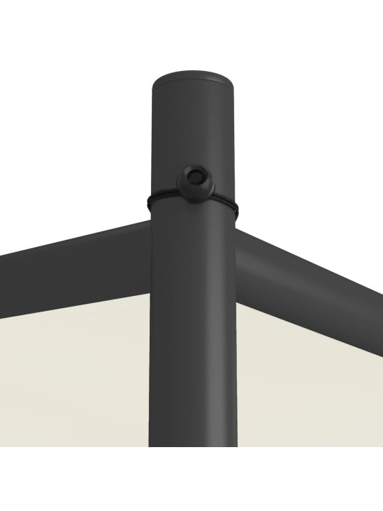 Altán taupe 4 x 4 m 180 g/m² hliník a ocel