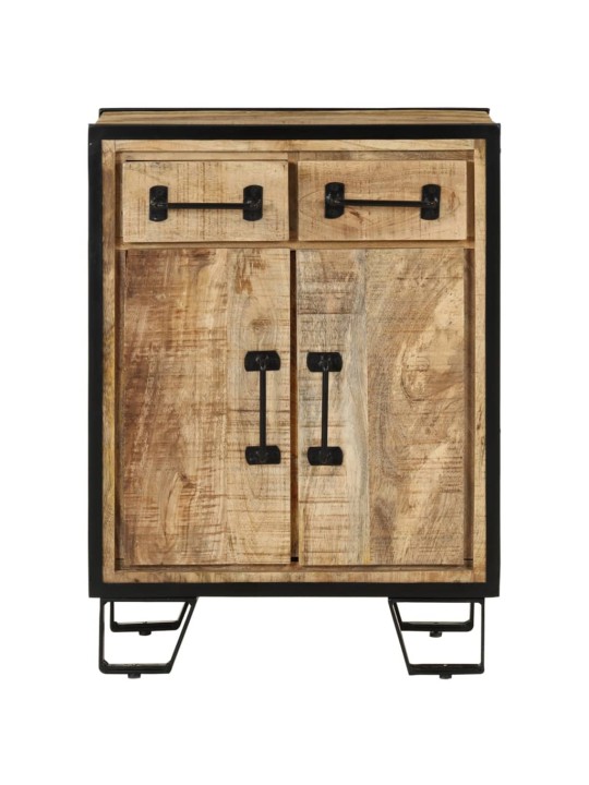 Příborník se 2 zásuvkami 53x31x72 cm masivní mangovník a železo