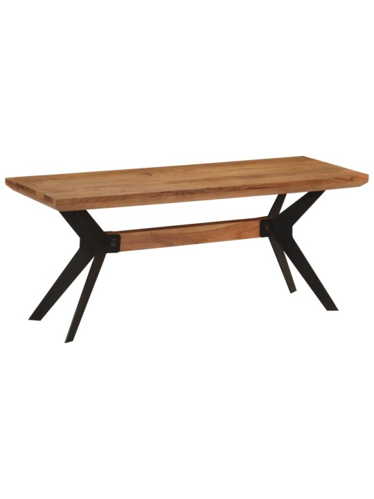 Jídelní lavice 110 x 40 x 46 cm masivní akáciové dřevo a ocel