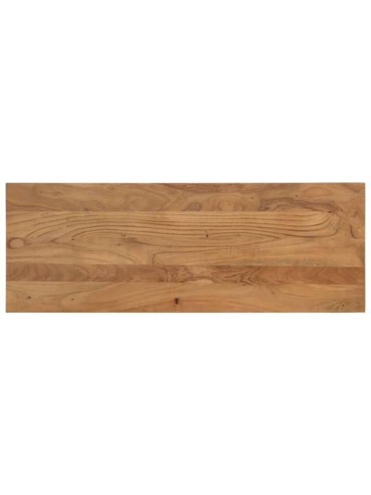 Jídelní lavice 110 x 40 x 46 cm masivní akáciové dřevo a ocel