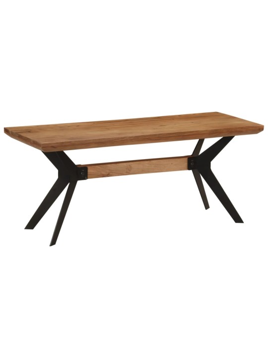 Jídelní lavice 110 x 40 x 46 cm masivní akáciové dřevo a ocel
