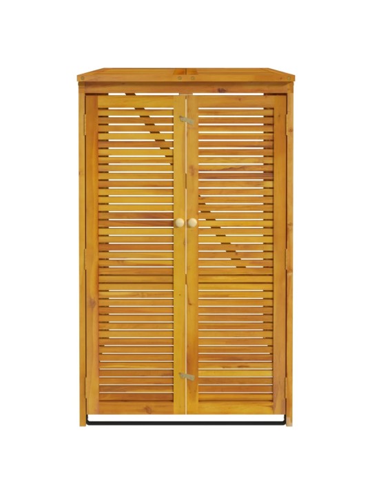 Přístřešek na popelnici 70 x 89 x 117 cm masivní akáciové dřevo