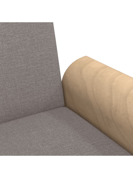 Rozkládací pohovka s područkami taupe textil